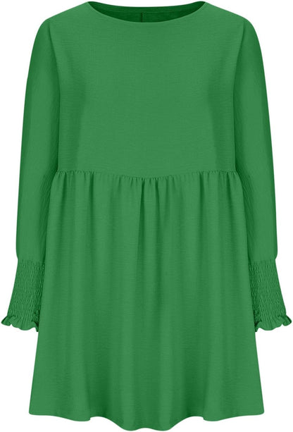 Women's Ruched Summer Day Midi Dress