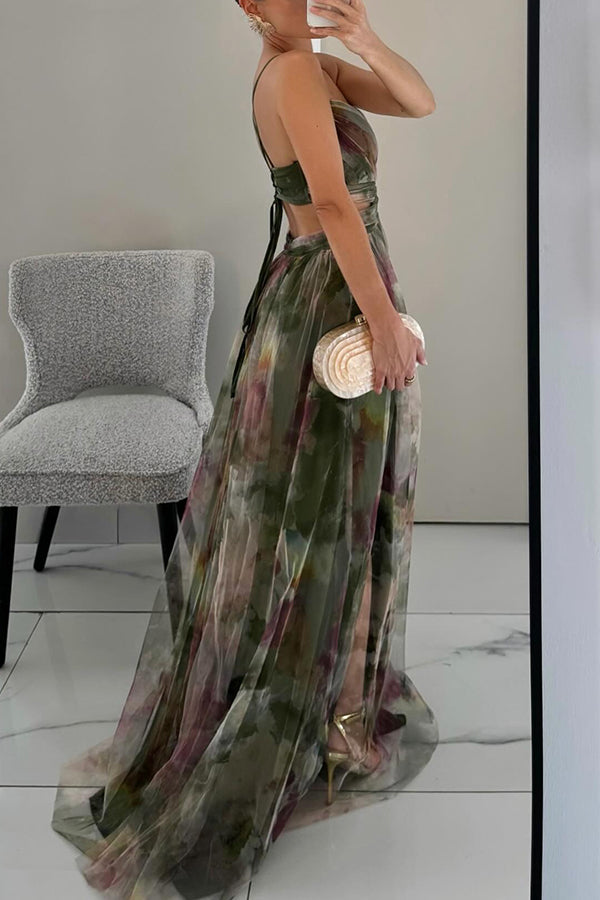 Women's Floral Print Summer Maxi Dress