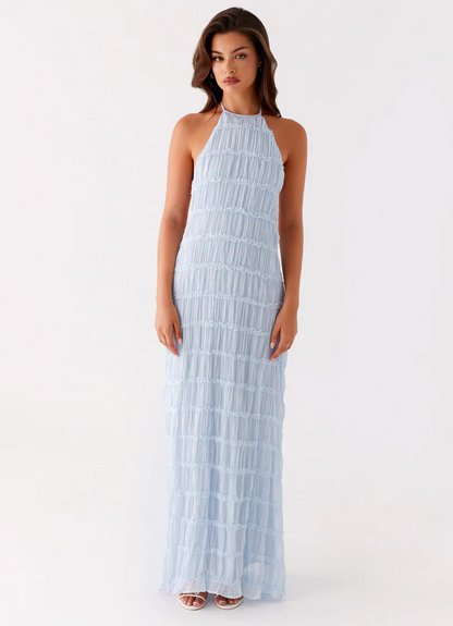 Women's Halter Evening Maxi Dress