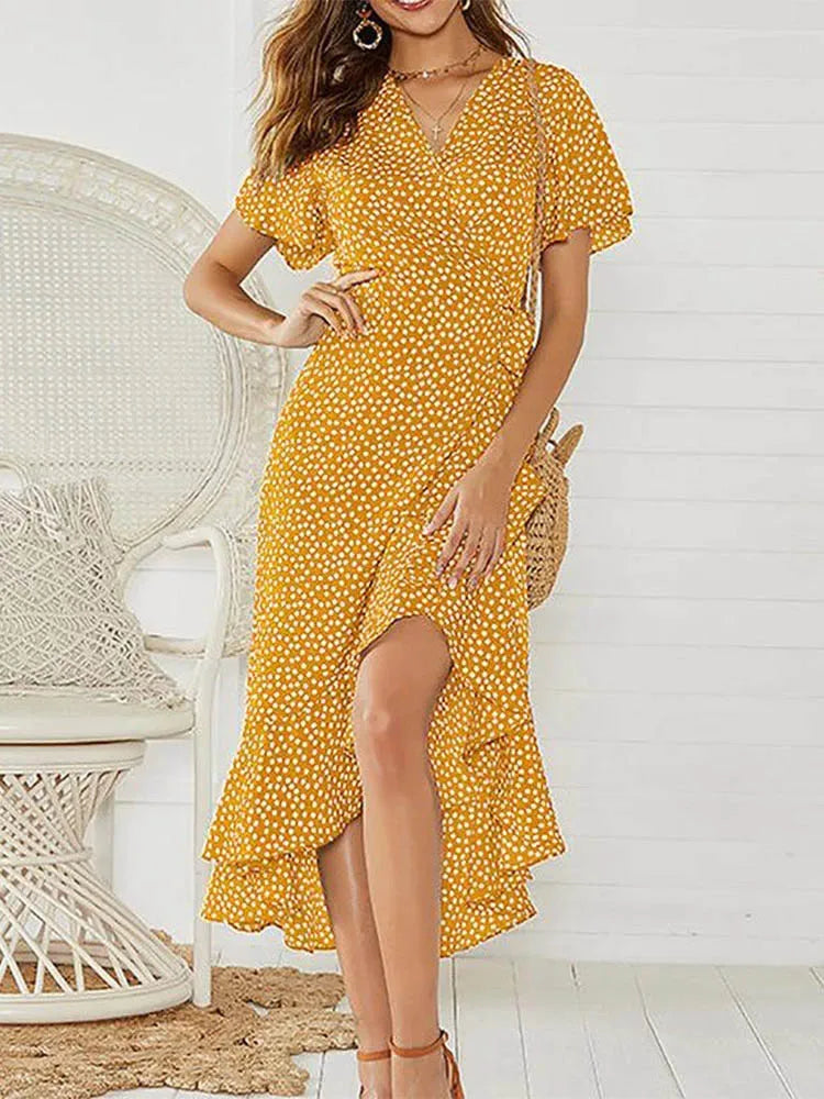 Women's Long Floral Summer Maxi Dress