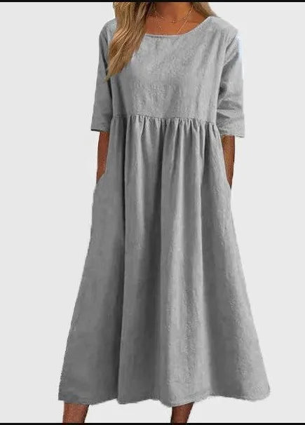 Women's Spring Casual Daywear Midi Dress