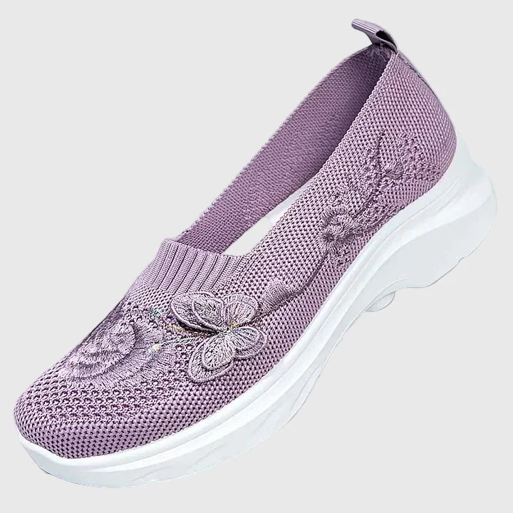 Women's Embroidered Slip-On Sneakers