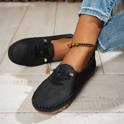 Women's Lace-Up Comfort Loafers