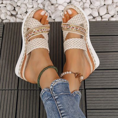 Women's Woven Slip-On Sandals