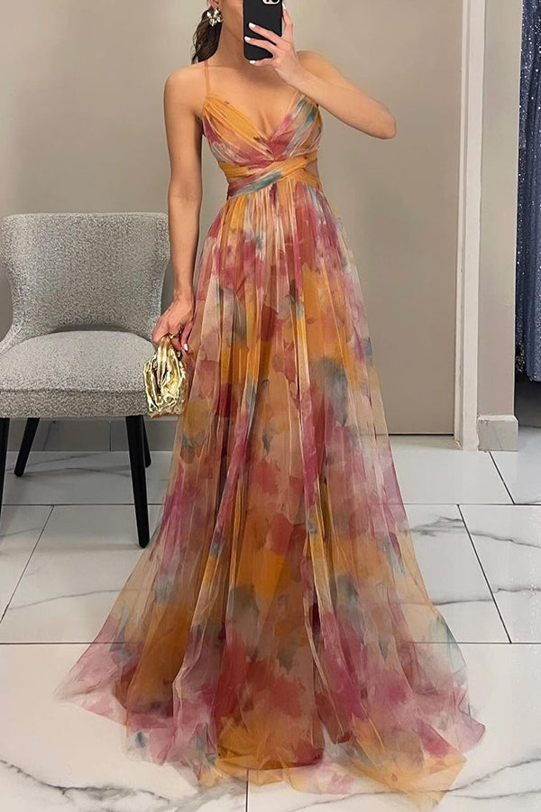 Women's Floral Print Summer Maxi Dress