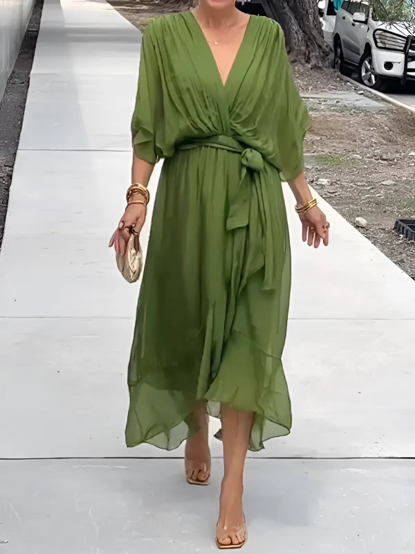 Women's Wrap Midi Dress Day to Night