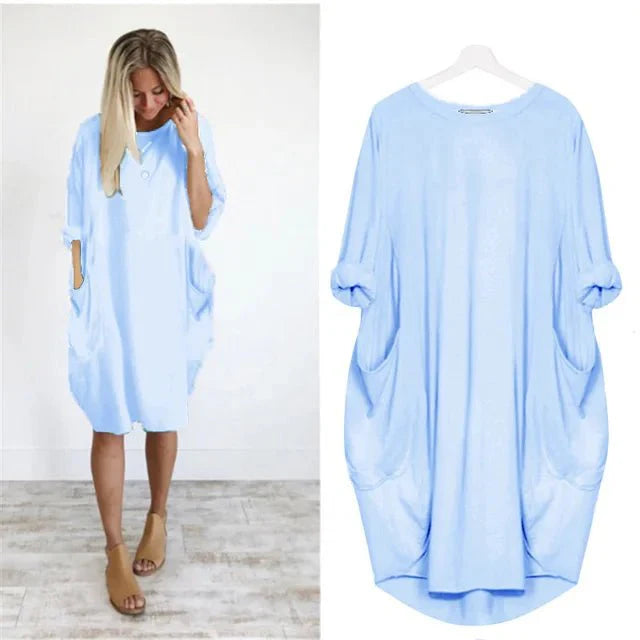 Women's Flowy Casual Summer Midi Dress