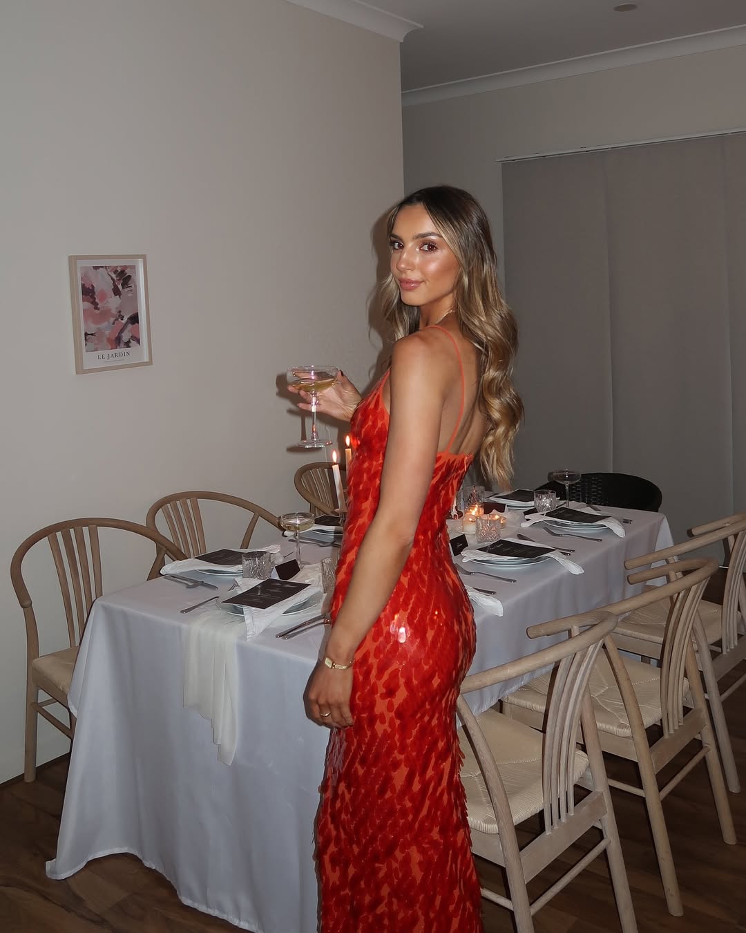 Women's Sequin Evening Maxi Dress