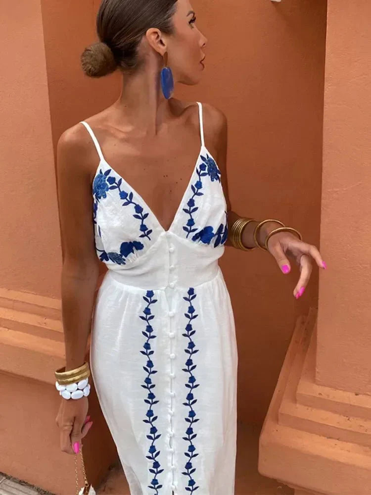 Women's Flowy Summer Maxi Dress