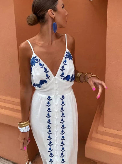 Women's Flowy Summer Maxi Dress