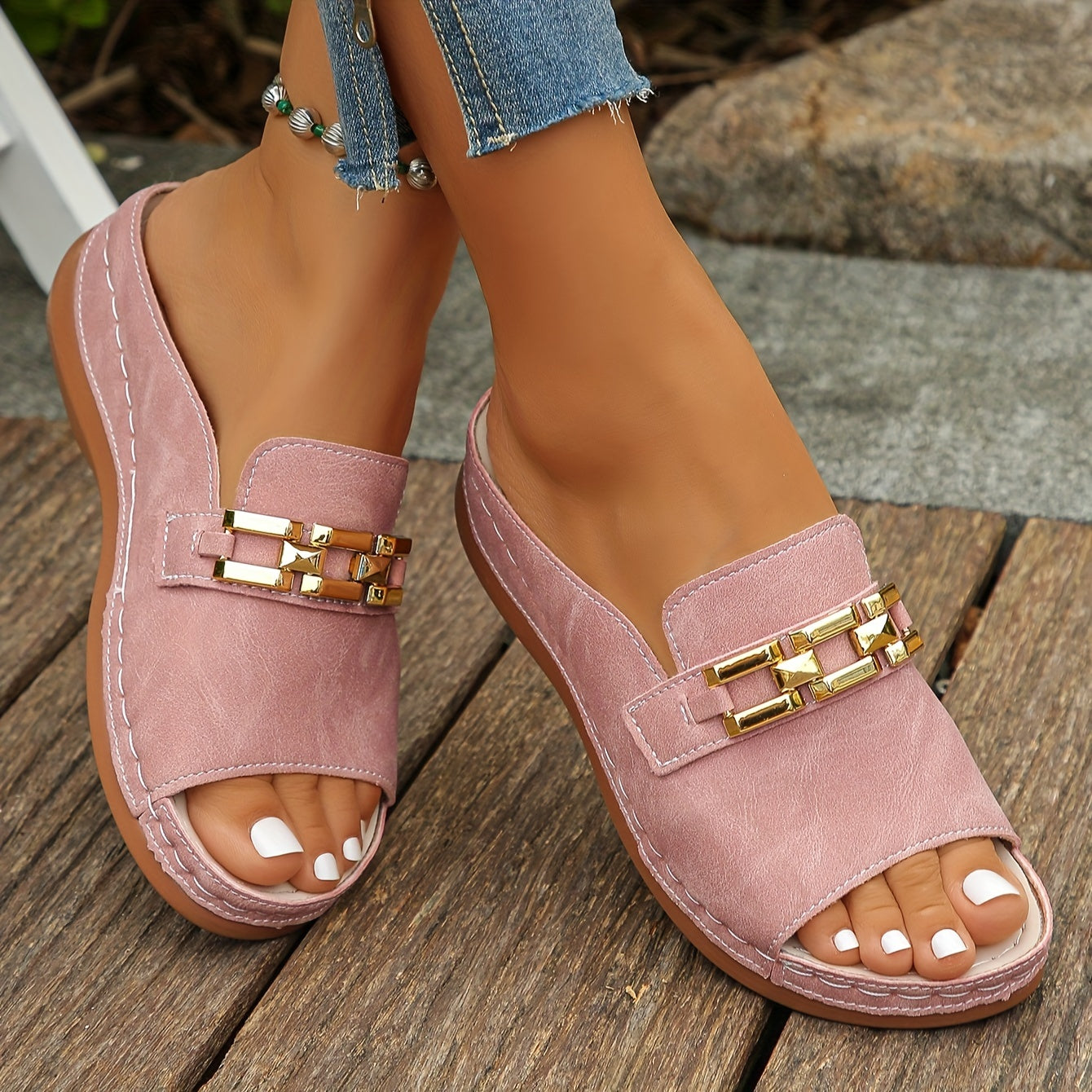 Women's Cushioned Flat Sandals