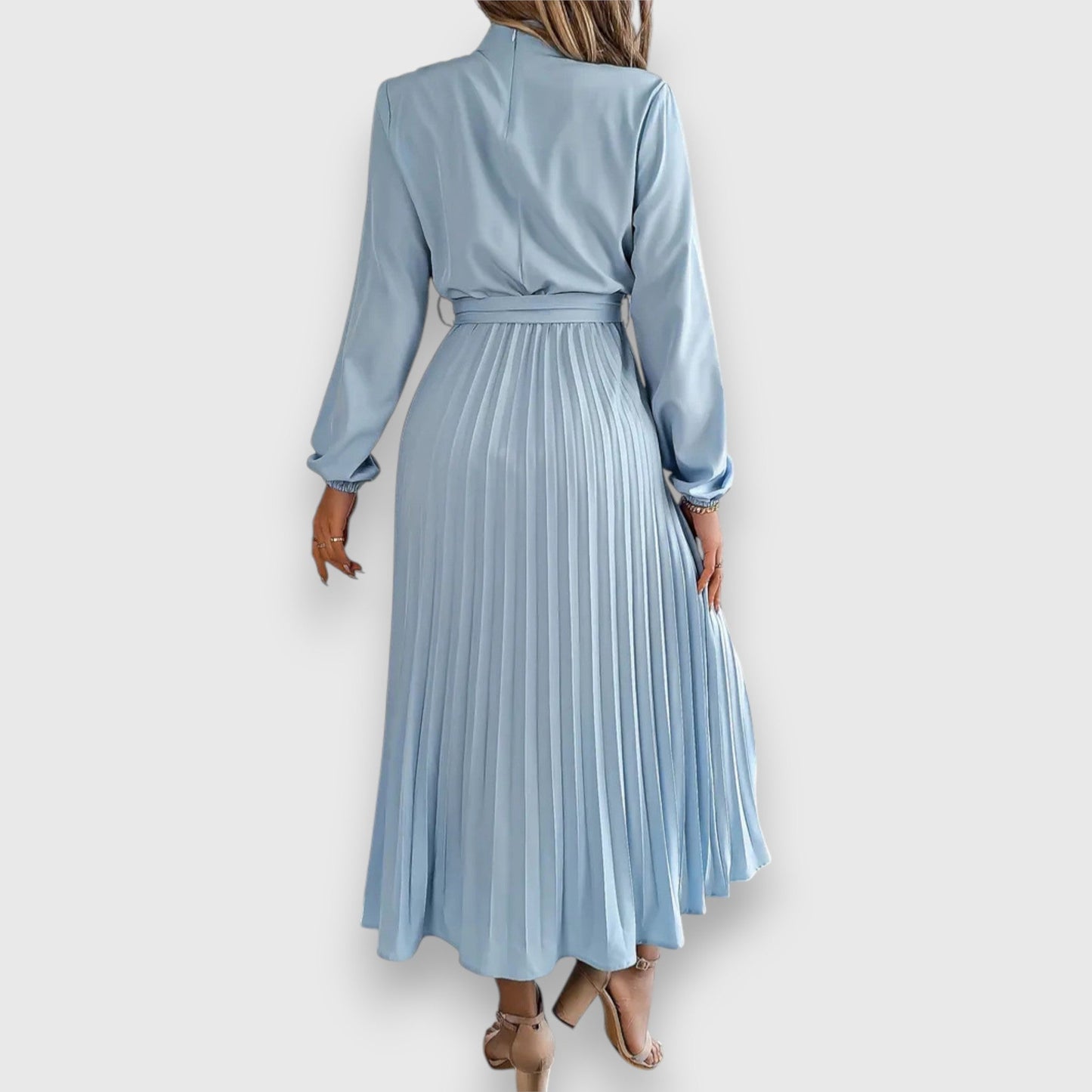 Women's Pleated Wedding Guest Midi Dress